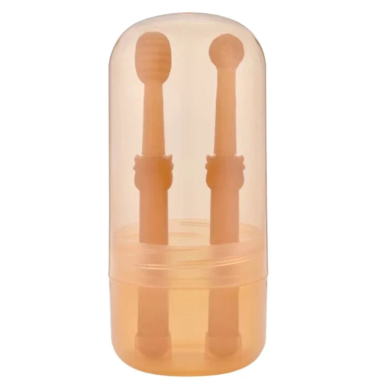 2x Silicone Pet Toothbrush Set Cats Dogs Dental-Health 360 Cylinder Head